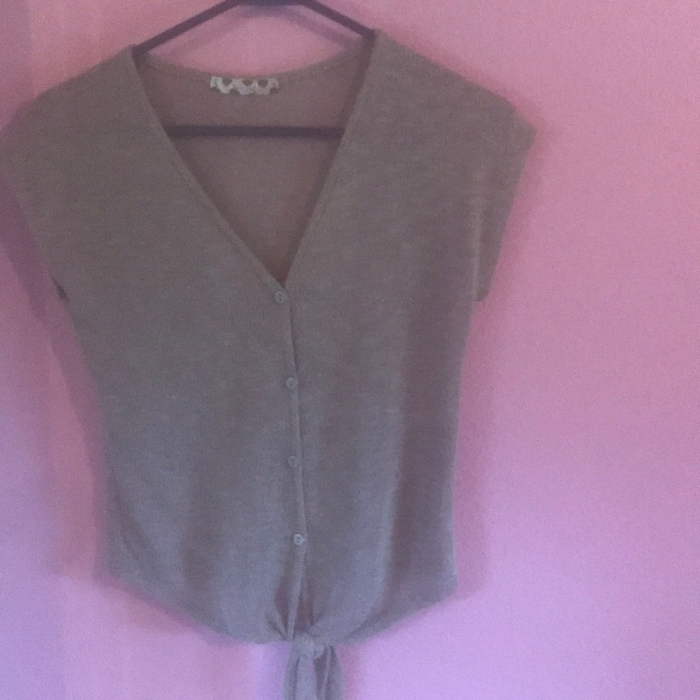 Knit sweater tank top